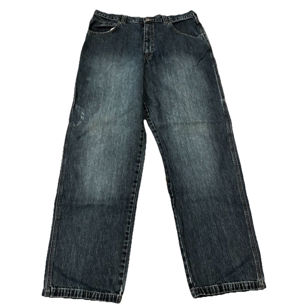 Wrangler Mens 36x31 Carpenter Workwear  Jeans‎ Blue Denim Relaxed Fit Wide Leg